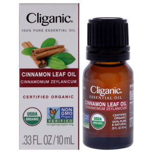 Organic Cinnamon Leaf by Cliganic for Unisex - 0.33 oz Oil